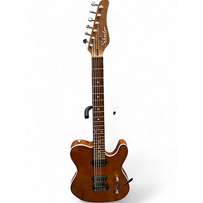Used Schecter Guitar Research Diamond Series PT Natural Solid Body Electric Guitar
