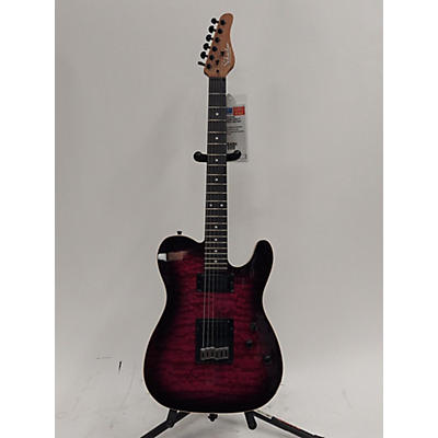 Schecter Guitar Research Used Schecter Guitar Research Diamond Series PT Pro Trans Purple Solid Body Electric Guitar