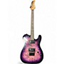 Used Schecter Guitar Research Diamond Series PT Purple Burst Burl Solid Body Electric Guitar Purple Burst Burl
