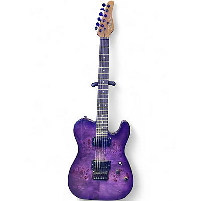 Used Schecter Guitar Research Diamond Series PT Purple Burst Solid Body Electric Guitar