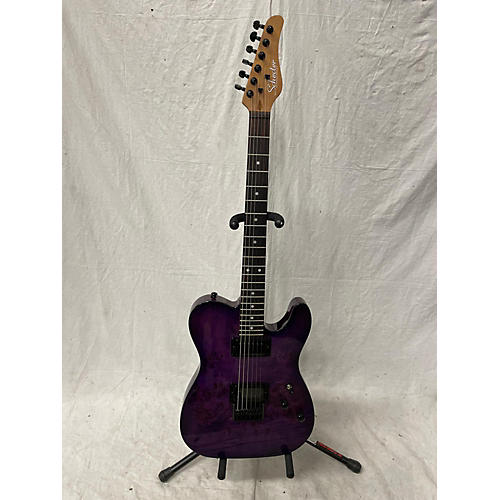 Schecter Guitar Research Used Schecter Guitar Research Diamond Series PT Purple Solid Body Electric Guitar Purple