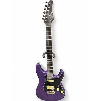 Used Schecter Guitar Research Diamond Series PT Purple Solid Body Electric Guitar