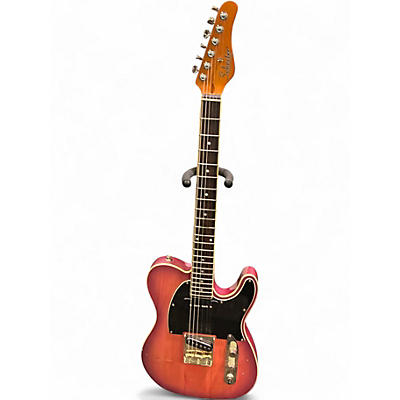 Used Schecter Guitar Research Diamond Series PT Purple burst Solid Body Electric Guitar