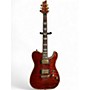 Used Schecter Guitar Research Diamond Series PT Quilted Trans Red Solid Body Electric Guitar Quilted Trans Red