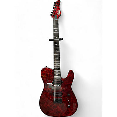 Schecter Guitar Research Used Schecter Guitar Research Diamond Series PT Red Solid Body Electric Guitar