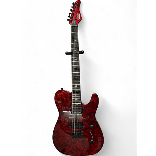 Schecter Guitar Research Used Schecter Guitar Research Diamond Series PT Red Solid Body Electric Guitar Red