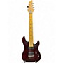 Used Schecter Guitar Research Diamond Series PT Satin Red Solid Body Electric Guitar Satin Red