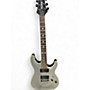 Used Schecter Guitar Research Diamond Series PT Silver Solid Body Electric Guitar Silver