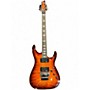 Used Schecter Guitar Research Diamond Series PT Trans Orange Solid Body Electric Guitar Trans Orange