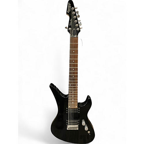 Used Schecter Guitar Research Diamond Series Revenger-7 Black Solid Body Electric Guitar Black