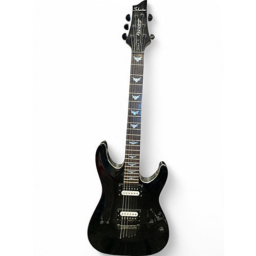 Used Schecter Guitar Research Diamond Series SPITFIRE 6 Black Solid Body Electric Guitar Black