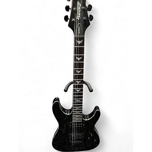 Used Schecter Guitar Research Diamond Series SPITFIRE 6 Black Solid Body Electric Guitar Black