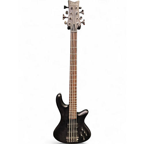 Used Schecter Guitar Research Diamond Series Studio 8 Flat Black Electric Bass Guitar Flat Black