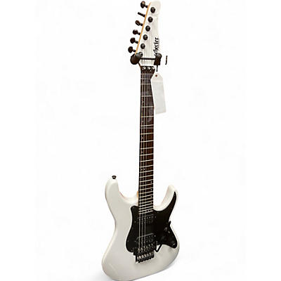 Used Schecter Guitar Research Diamond Series Sun Valley Super Shredder White Solid Body Electric Guitar