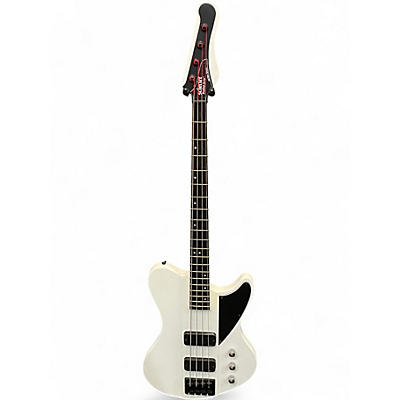 Used Schecter Guitar Research Diamond Series Ultra Bass White Electric Bass Guitar
