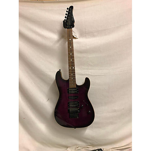 Schecter Guitar Research Used Schecter Guitar Research Diamond Series V-1 PLUS Trans Purple Solid Body Electric Guitar Trans Purple