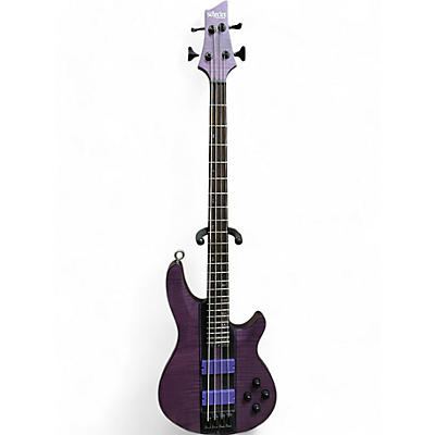 Schecter Guitar Research Used Schecter Guitar Research Diamond series C-4 GT Trans Purple Electric Bass Guitar