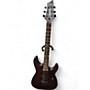 Used Schecter Guitar Research Diamond series Omen 6 Brown Solid Body Electric Guitar Brown