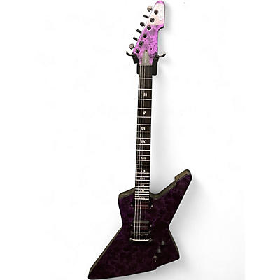 Used Schecter Guitar Research E-1 Apocalypse Purple Reign Solid Body Electric Guitar