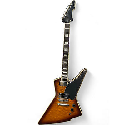 Used Schecter Guitar Research E-1 CUSTOM SPECIAL Vintage Sunburst Solid Body Electric Guitar