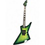 Used Schecter Guitar Research E-1 FR S Green Solid Body Electric Guitar Green