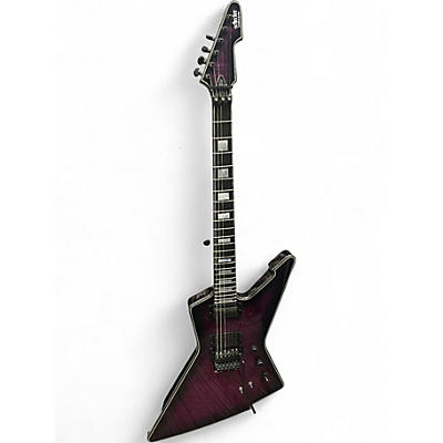Used Schecter Guitar Research E-1 FR S Special Edition Trans Purple Solid Body Electric Guitar