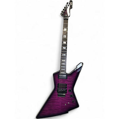 Used Schecter Guitar Research E-1 FR S Trans Purple Burst Solid Body Electric Guitar
