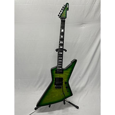 Used Schecter Guitar Research E-1 FRS Electric Green Solid Body Electric Guitar