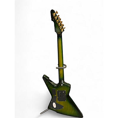 Used Schecter Guitar Research E-1 FRS GREEN BURST Solid Body Electric Guitar