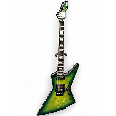 Used Schecter Guitar Research E-1 FRS Green Burst Solid Body Electric Guitar
