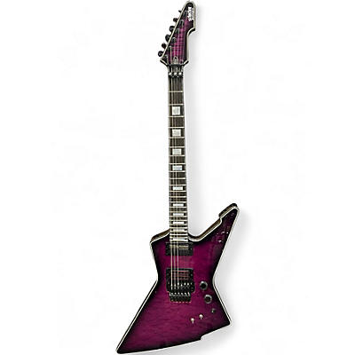 Used Schecter Guitar Research E-1 FRS SPECIAL EDITION TRANS PURPLE BURST Solid Body Electric Guitar