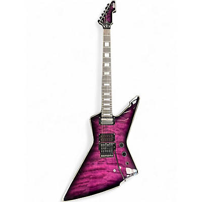Used Schecter Guitar Research E-1 FRS Special Edition Trans Purple Solid Body Electric Guitar