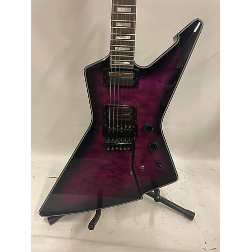 Schecter Guitar Research Used Schecter Guitar Research E-1 FRS Trans Purple Solid Body Electric Guitar Trans Purple