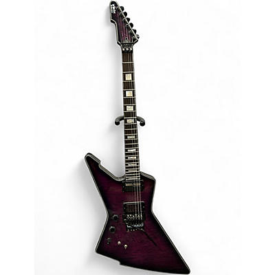 Used Schecter Guitar Research E-1FR Trans Purple Solid Body Electric Guitar