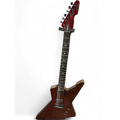 Used Schecter Guitar Research E1 Apocalypse Crimson Red Trans Solid Body Electric Guitar