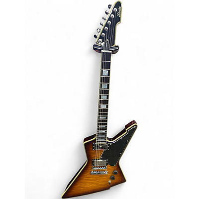 Used Schecter Guitar Research E1 CUSTOM Vintage Sunburst Solid Body Electric Guitar