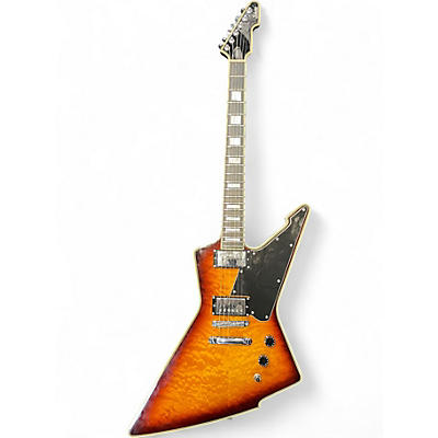 Used Schecter Guitar Research E1 Custom Tobacco Burst Solid Body Electric Guitar