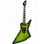 Used Schecter Guitar Research E1FRS GREEN BURST Solid Body Electric Guitar GREEN BURST