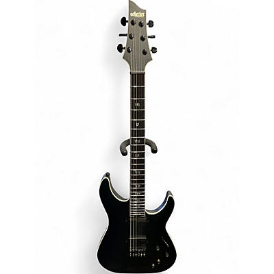 Used Schecter Guitar Research ELITE EVIL TWIN Black Solid Body Electric Guitar
