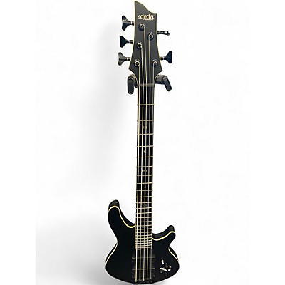 Used Schecter Guitar Research ELITE EVIL TWIN Satin Black Electric Bass Guitar