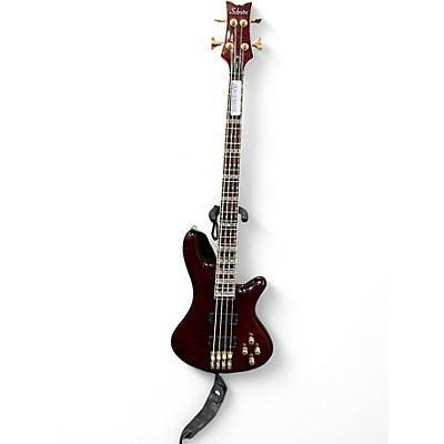 Used Schecter Guitar Research  Elite 4 String Wine Red Electric Bass Guitar