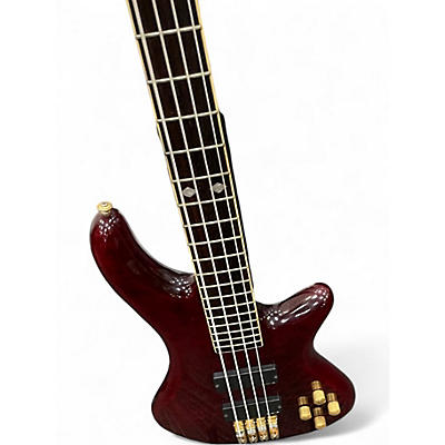 Used Schecter Guitar Research Elite 4 Wine Red Electric Bass Guitar