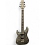 Used Schecter Guitar Research Ernie C C1 Left Handed Black Reign Solid Body Electric Guitar Black Reign