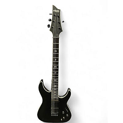 Used Schecter Guitar Research Evil Twin Satin Black Solid Body Electric Guitar