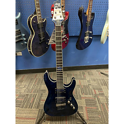 Schecter Guitar Research Used Schecter Guitar Research Exotic Star Blue Solid Body Electric Guitar