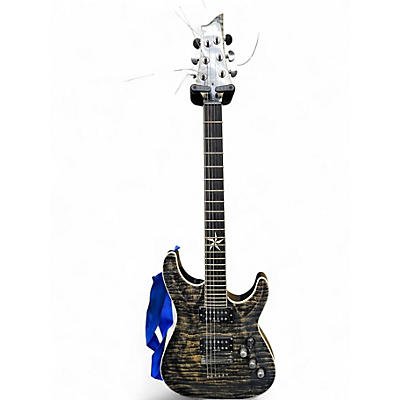 Used Schecter Guitar Research Exotic Star Gray Solid Body Electric Guitar