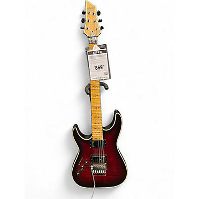 Used Schecter Guitar Research Extreme C-1 FR LEFT HANDED Red Solid Body Electric Guitar