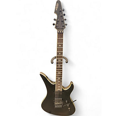 Used Schecter Guitar Research FR SLS Elite Evil Twin Black Solid Body Electric Guitar