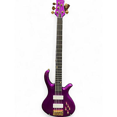 Used Schecter Guitar Research Freezesickle Purple Electric Bass Guitar
