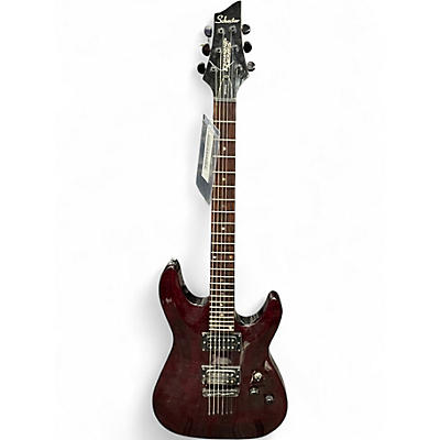 Used Schecter Guitar Research GRYPHON DIAMOND SERIES TRANS RED Solid Body Electric Guitar
